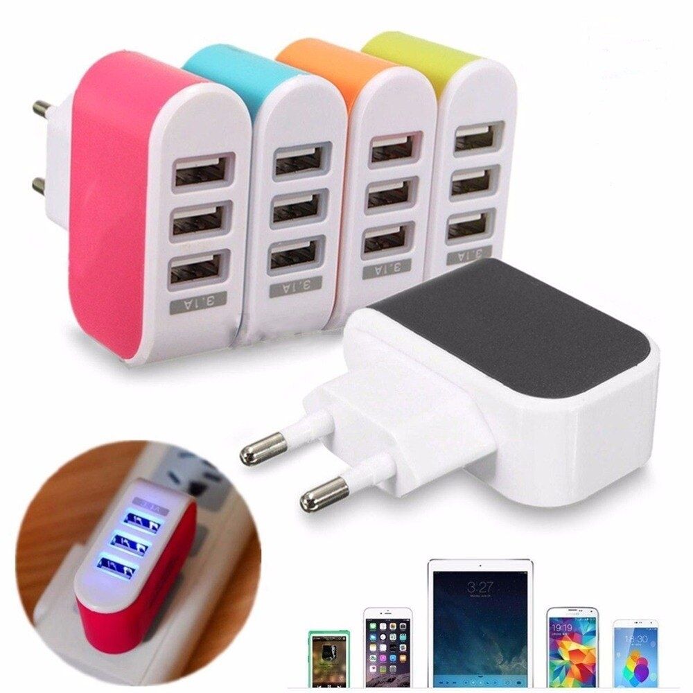 Адаптер за зареждане с 3 USB порта