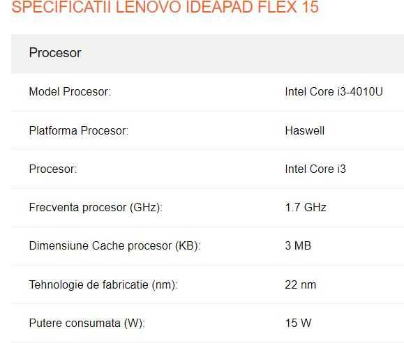 Laptop Lenovo .  i3,  15,6 inch , SSD,   baterie noua !