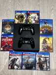PS4 Slim + 2 manete + 10 jocuri originale