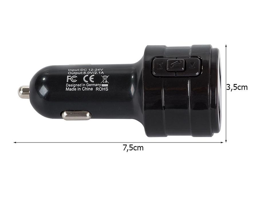 Fm трансмитер verk x20 / 10102 безжичен bluetooth fmi предавател с ...