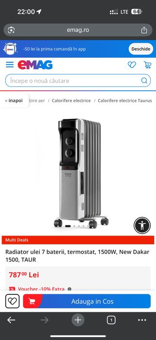 Radiator cu ulei taurus