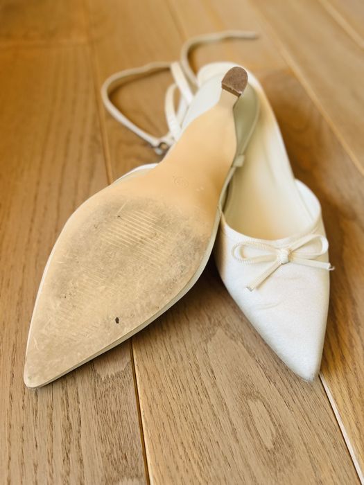 Американски бели летни сватбени обувки 40-41