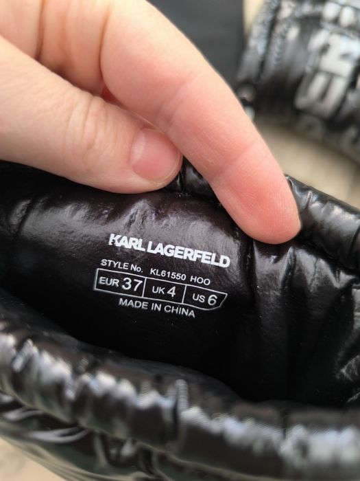 Cizma de zapada imblanit Karl Lagerfeld 37