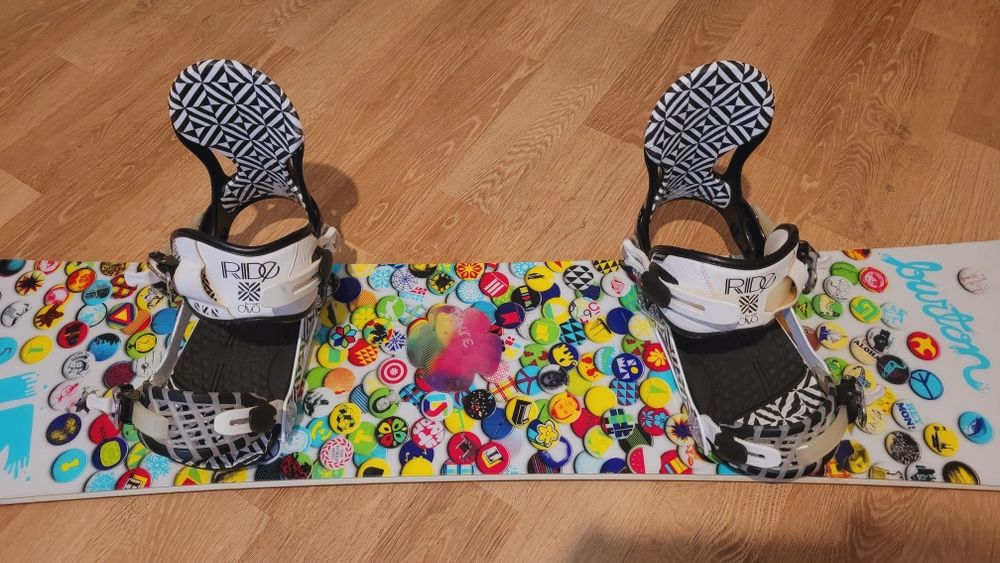 Placa snowboard Burton 153 cu legături RIDE și boots 42 RIDE dublu BOA