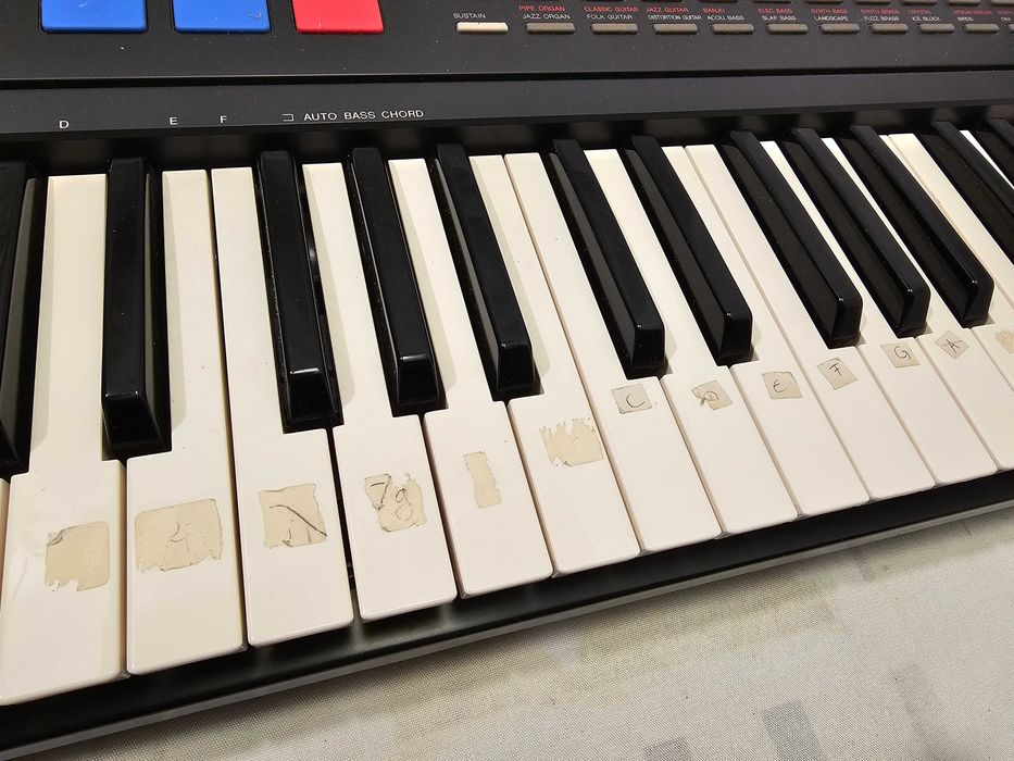 Orga clapa synth pian Yamaha PSR-7 pian