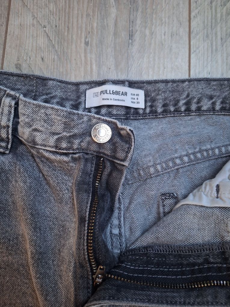Дънки Pull Bear mom fit