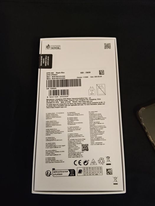 Oppo A60 , 8GB RAM+ 256 GB