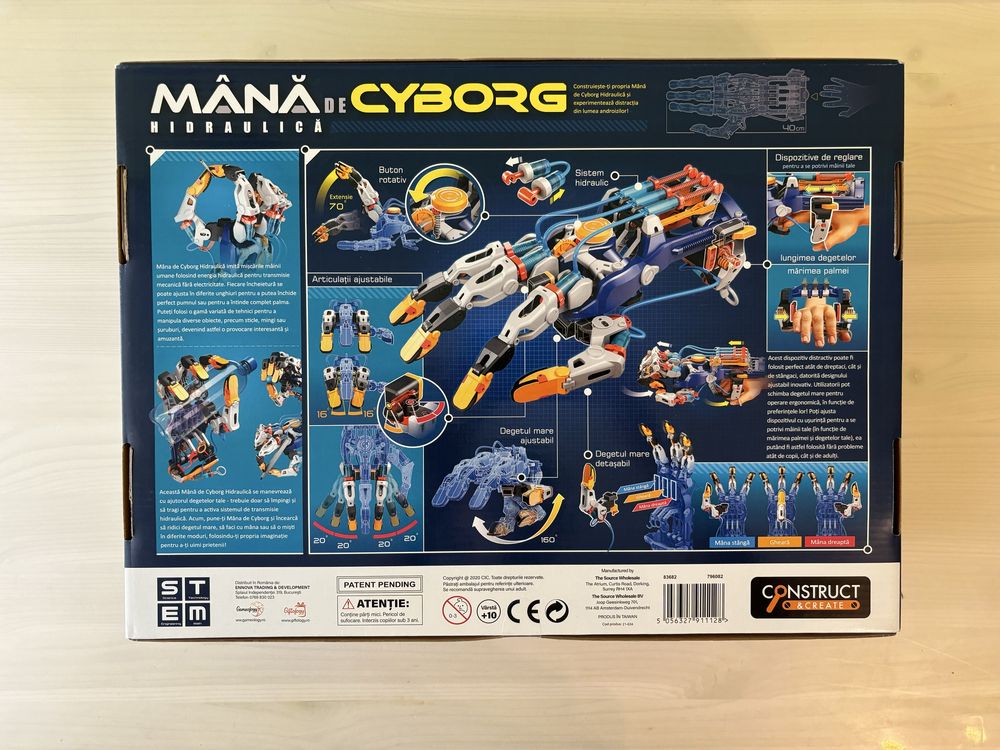 Kit robotica: Mana de Cyborg hidraulica