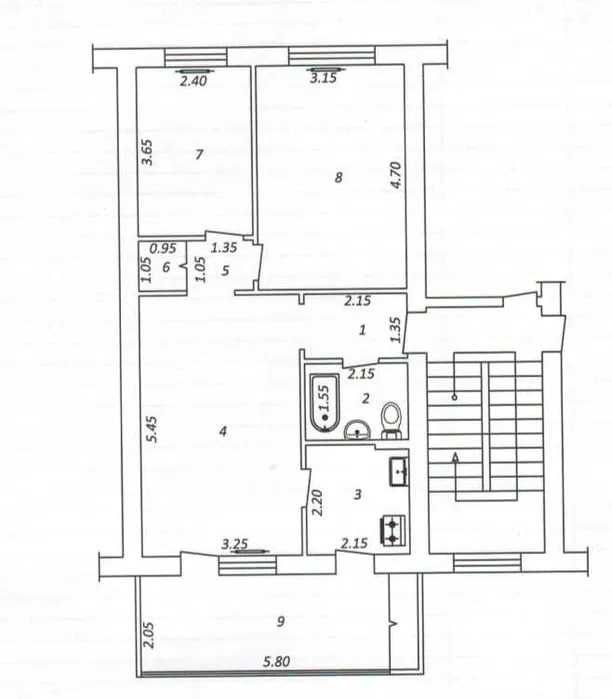 Срочно Продам 3х комн/3/4 массив Ялангач.2*
