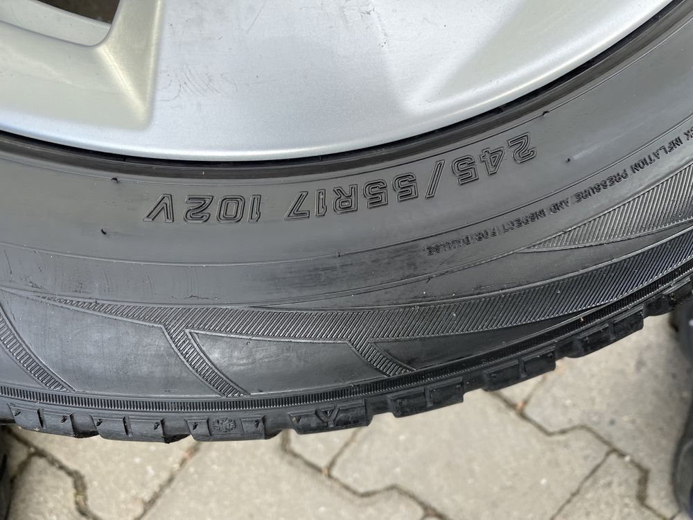 Jante aliaj 5x120mm, anvelope 245/55 R17, BMW X3 F25, E83