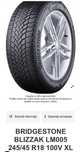 Vand set 4 anvelope iarna noi Bridgestone 245/45 R18