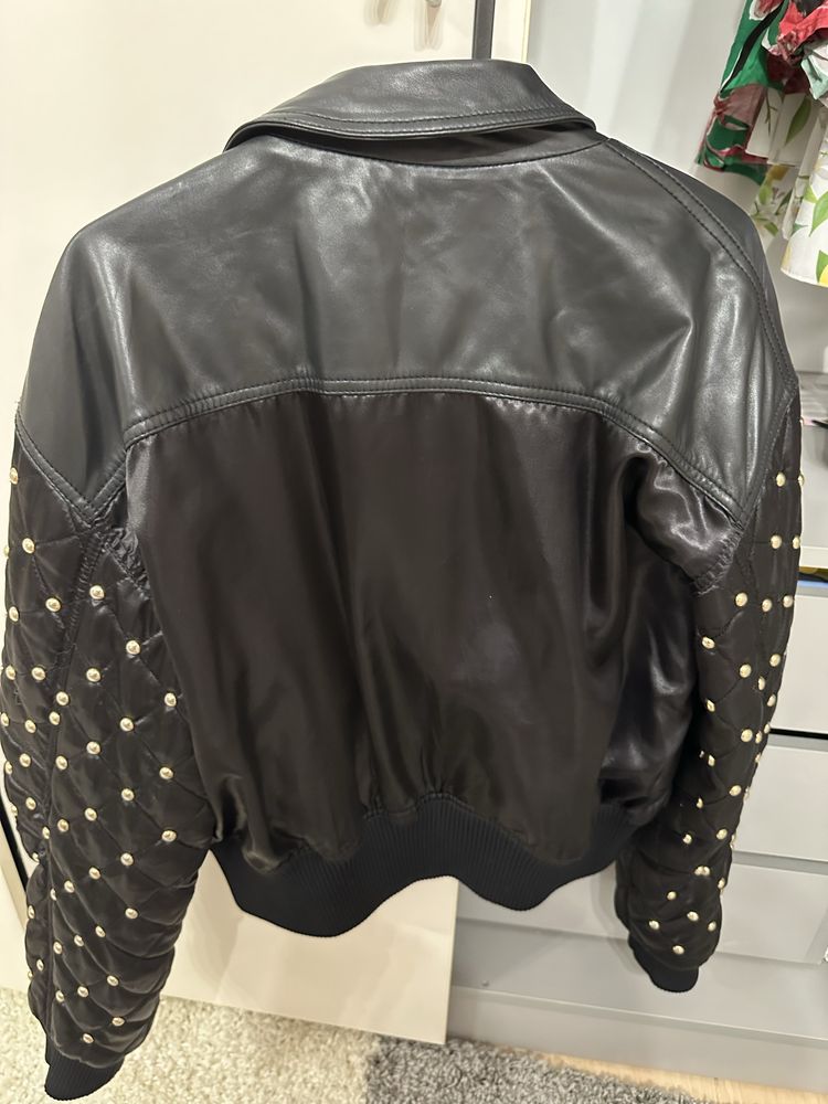Кожено яке Versace Jeans Couture
