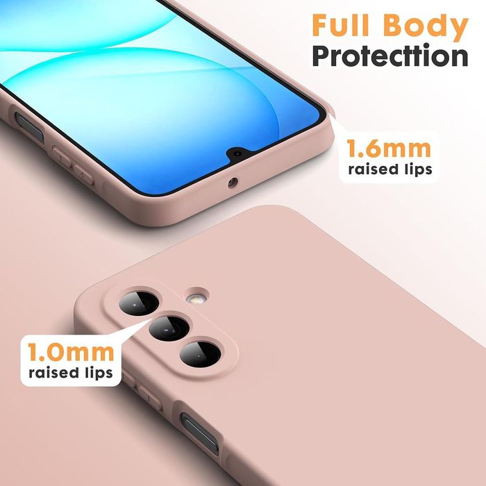 Матов силиконов кейс за samsung galaxy a17 - розов