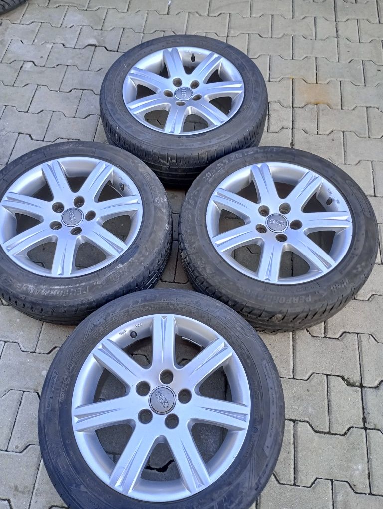 Jante aliaj 5x112 R16 originale audi A3 A4 A6 anvelope gratis 5mm