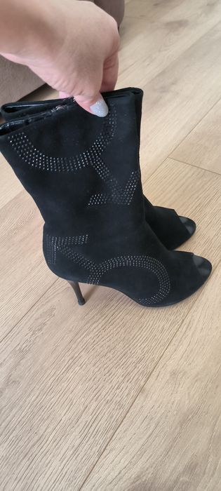 Полусапожки с открытым носиком