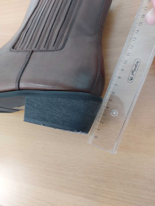 Ciocate Cowboy din piele naturală - măsura 46 (size 12 US)