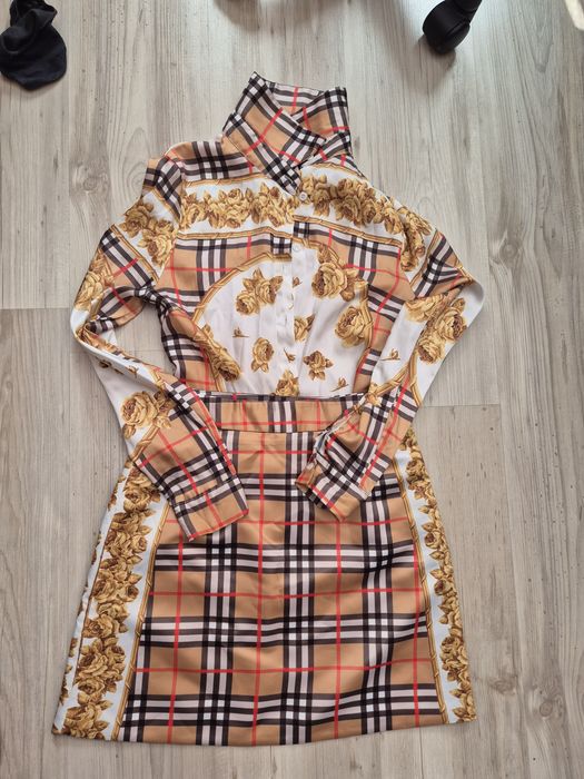 Риза и пола от сатен