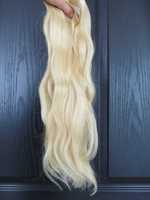 Екстеншъни/удължения за коса от естествен косъм, 150гр, 50см