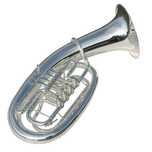 Eufoniu Bariton 4 clape Karl Glaser Bb/SiBemol Baritonhorn argintiu