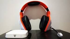 Căști triton kunai stereo în alb și rosu