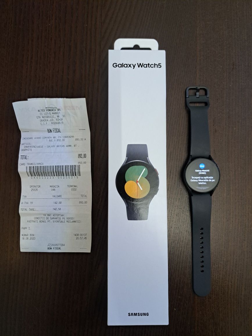 Vând Samsung Galaxy Smartwatch 5 cu GARANTIE