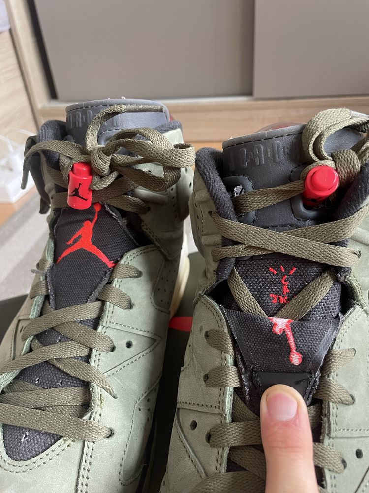 Nike Jordan 6 Travis Scott olive green