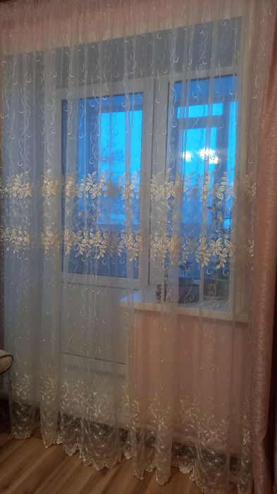 Продам тюль с рисунком
