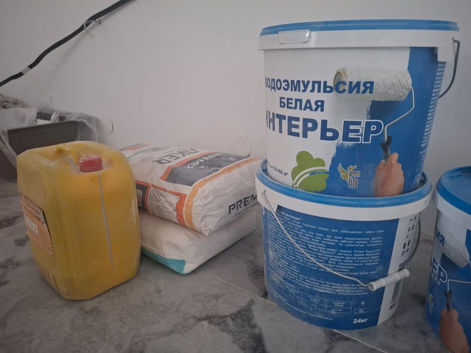 Водоэмулсинная краска, ламинат, сухие смеси по дешевке