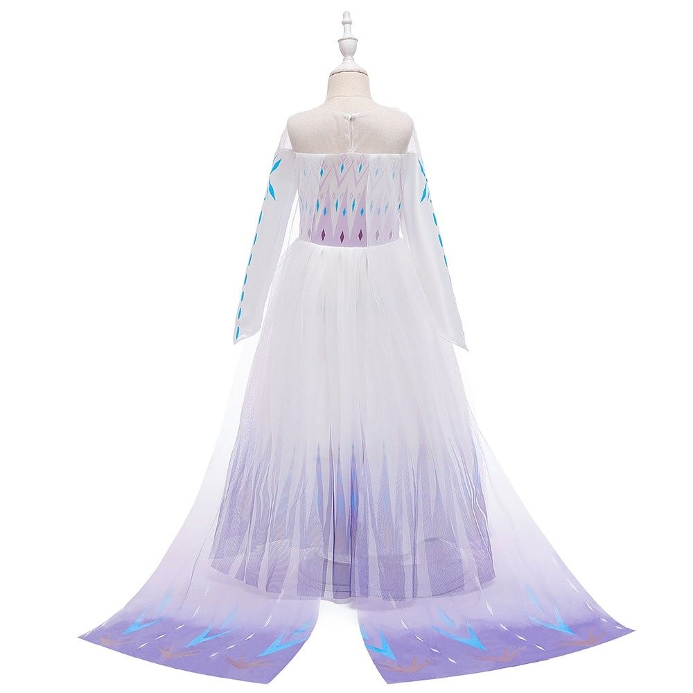 НАЛИЧНИ!!!Приказна рокля на Елза от Frozen 2+ подарък жезъл