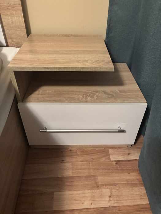 Спален комплект - спалня, гардероб, скрин, 2 броя единични легла