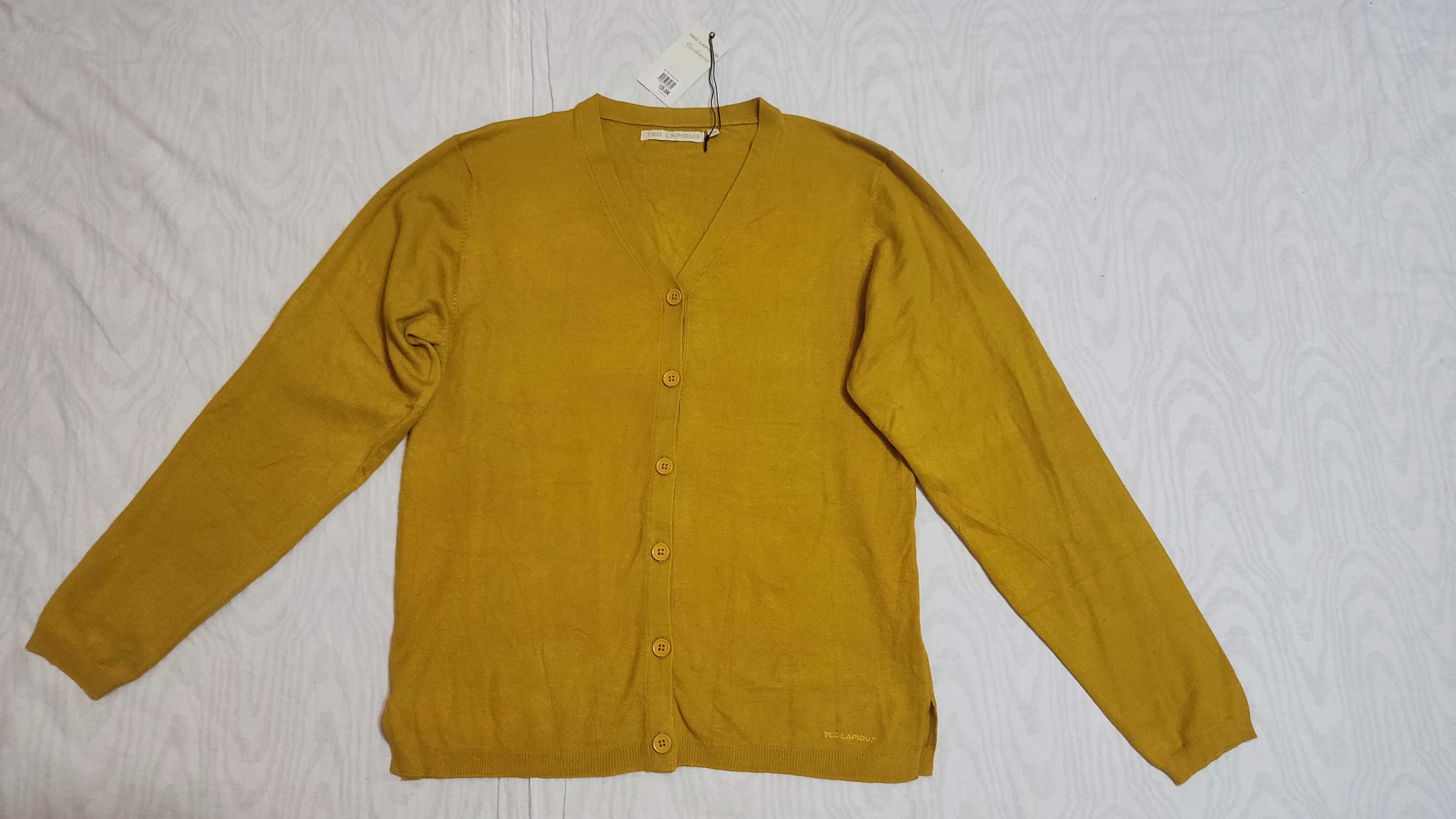 Pulover TED LAPIDUS Cachemire marime XL dama nou bluza cardigan casmir