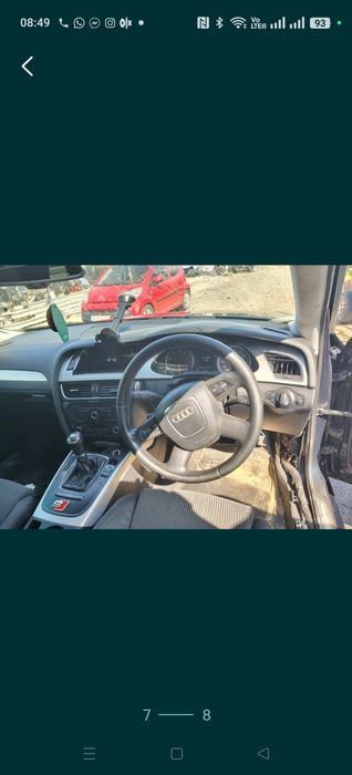 Piese cutie motor ecu ușa bara capota interior audi A4 b8 1.8 tfsi