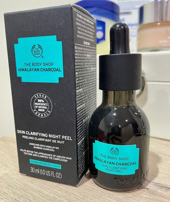 Skin clarifying night peel пилинг за лице от The body shop hymalayan