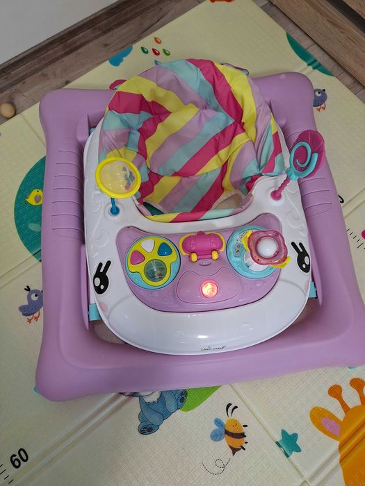 Детска проходилка Unicorn CANGAROO - лилава