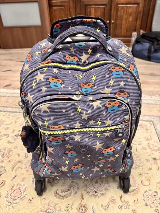 Ghiozdan Rucsac Troller original cu 4 roti pentru scoala sau drumetii