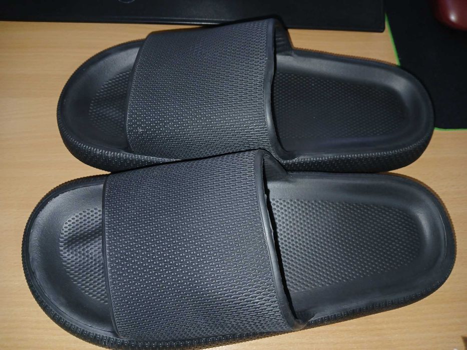 Papuci baie unisex, antiderapanți, talpă groasă, mărime 44-45
