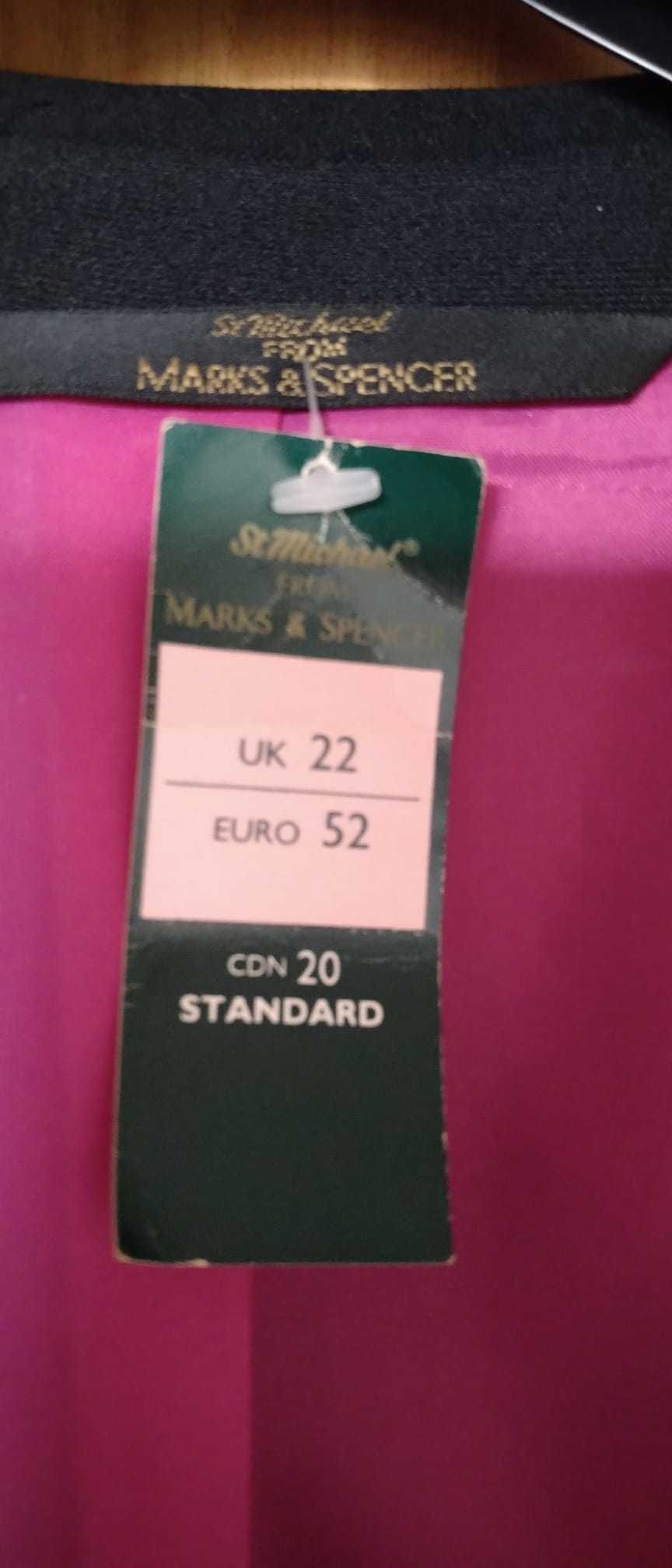 Sacou de damă, negru, Marks&Spencer, măsura 22 (52), nou, cu etichetă