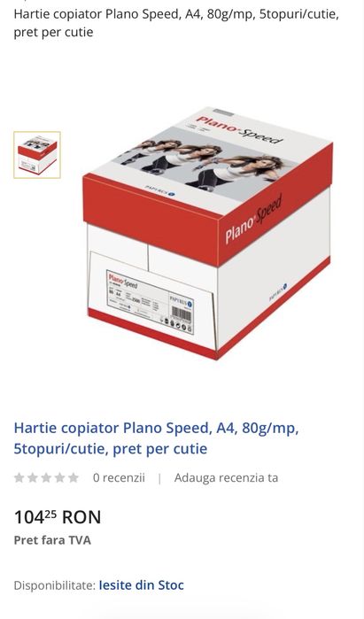 Hartie A4 - 5 topuri