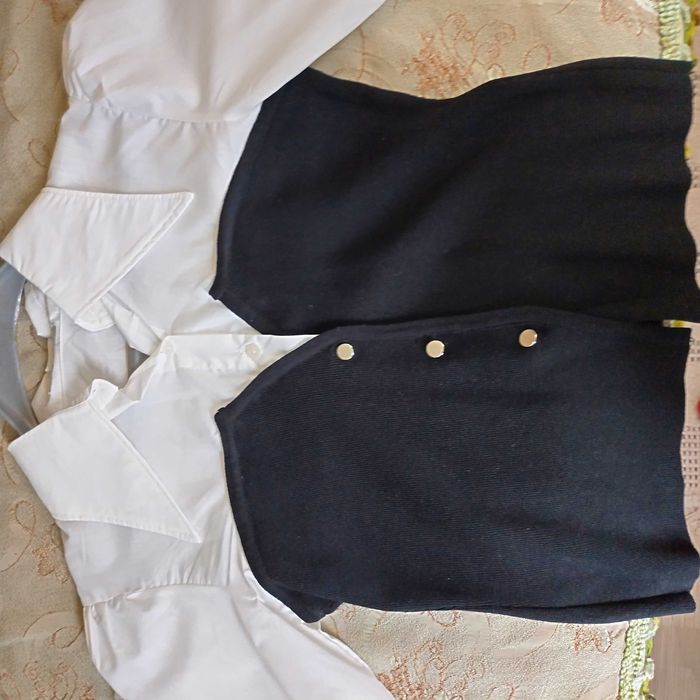 Риза от памук и рипс