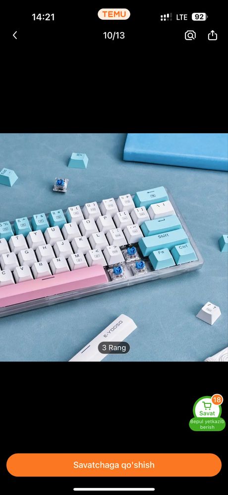 Mexanik Klaviatura | E-YOSOO | 61 keyboard | Механическая клавиатура