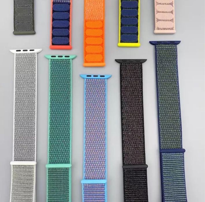 Curea Compatibila Ceas Apple Watch Scai Loop (Textil) Incarcator Cablu