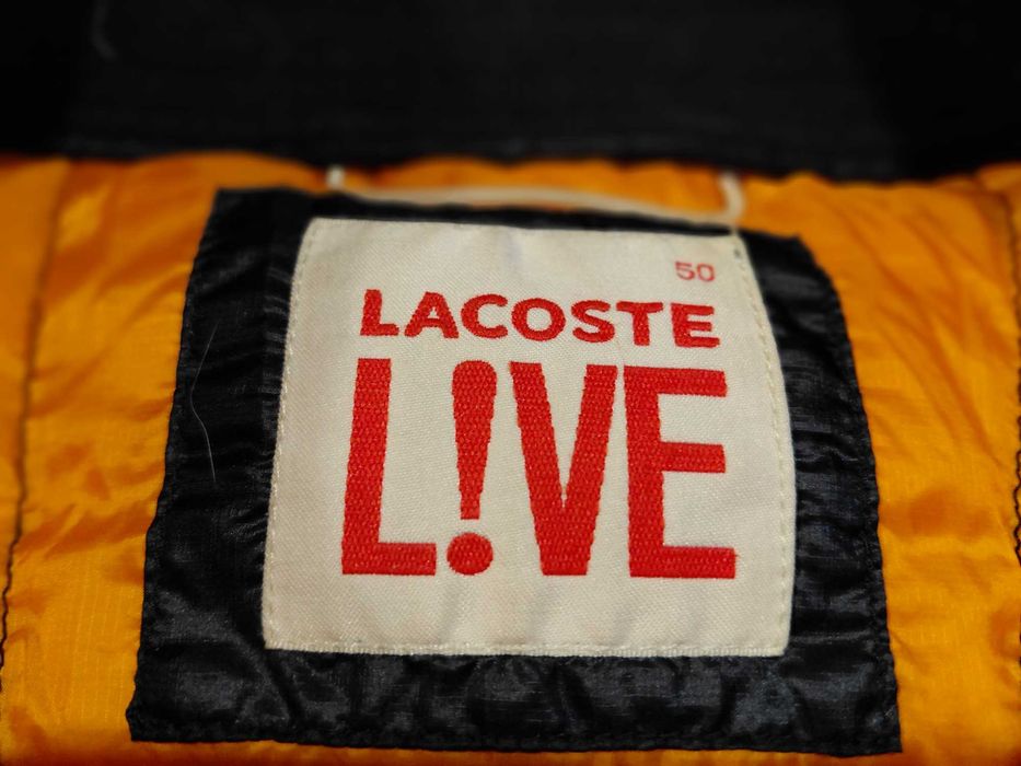 Lacoste Live пухено яке тип бомбър пухенка оригинал 80% пух тъмносиня
