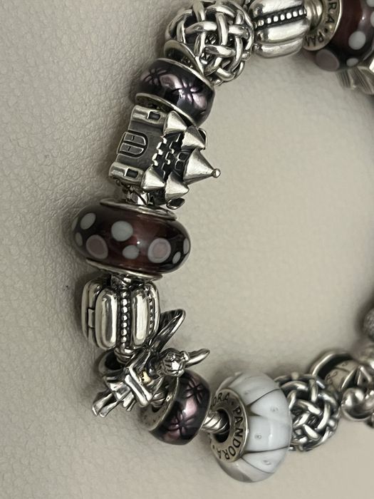 Bratara Pandora originala two tone si argint