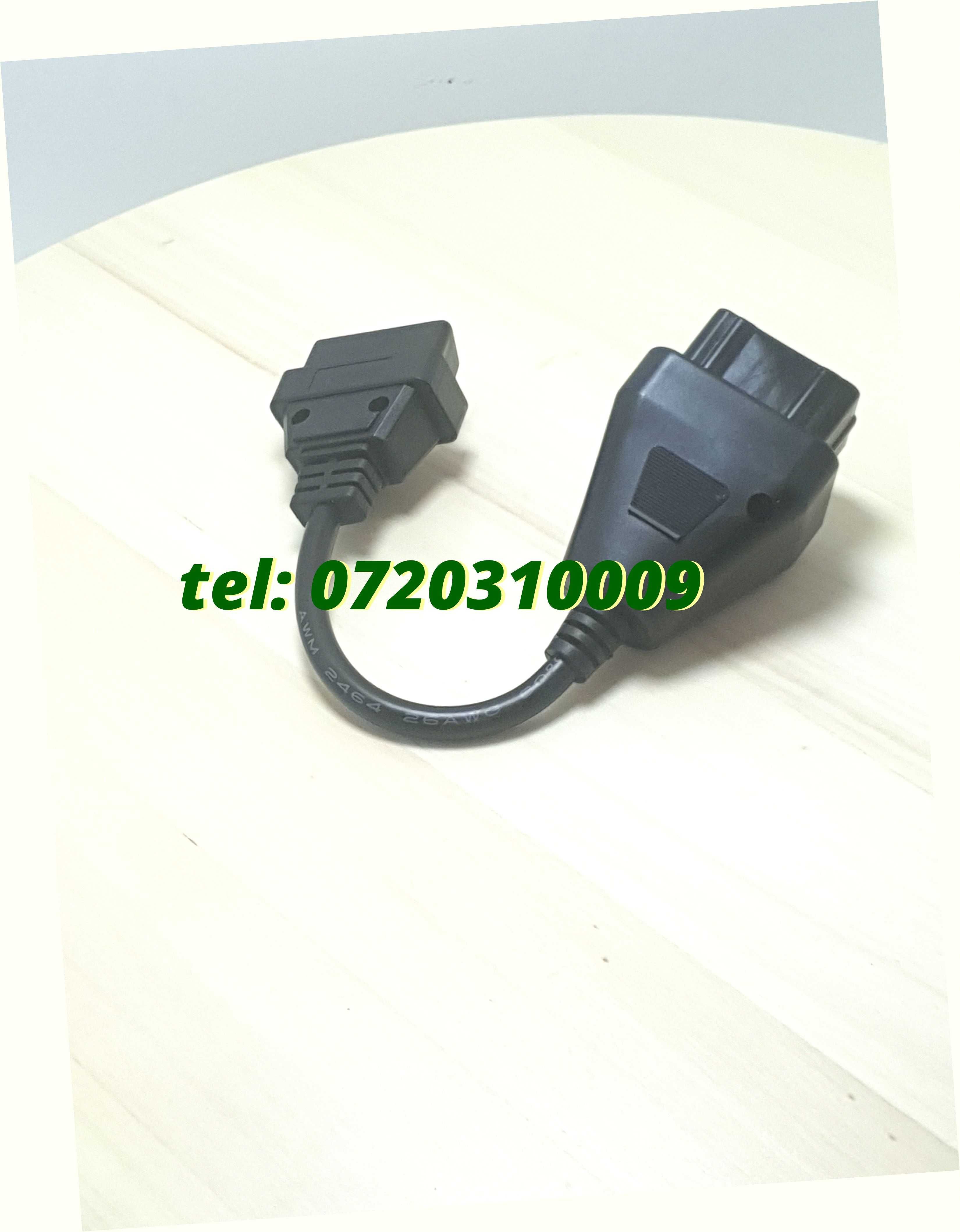 Cablu Adaptor Camion Renault 12 Pin La Obd2 16 Pin