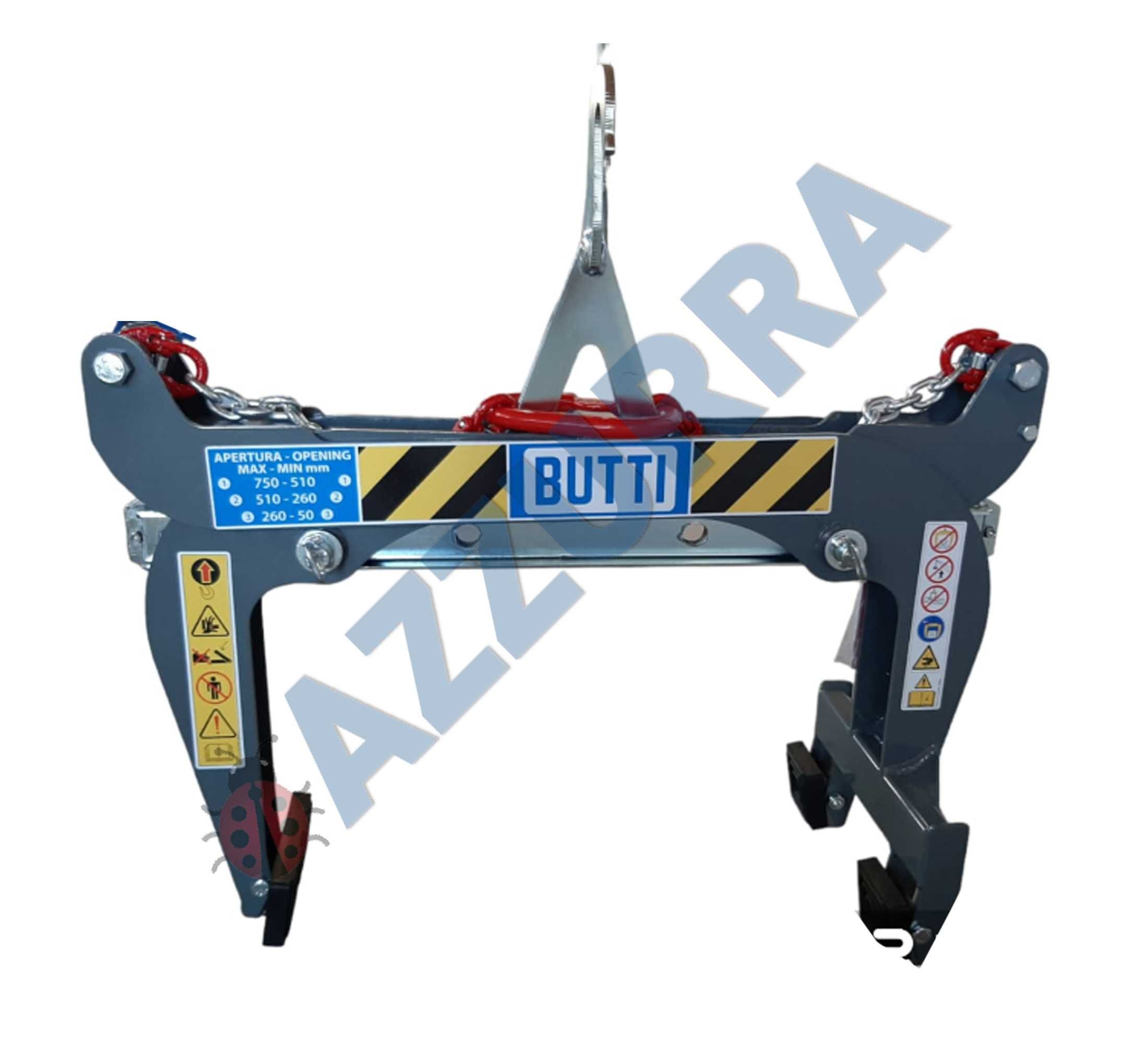 CLESTE borduri 1000 kg ridicare cu stivuitor sau macara