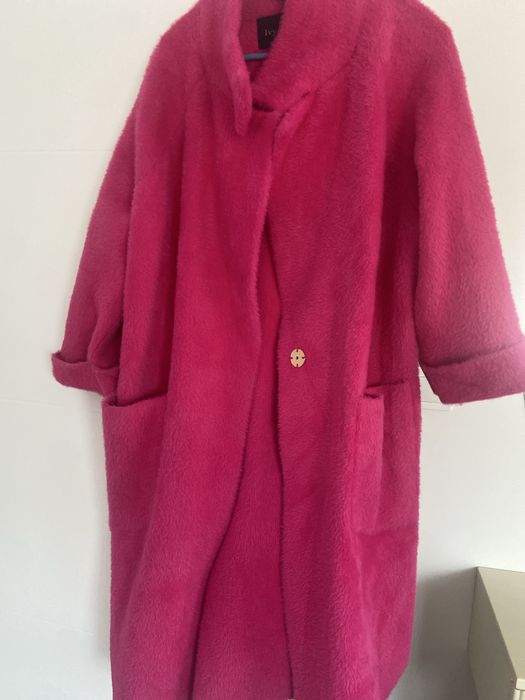 Палто естествен косъм заек