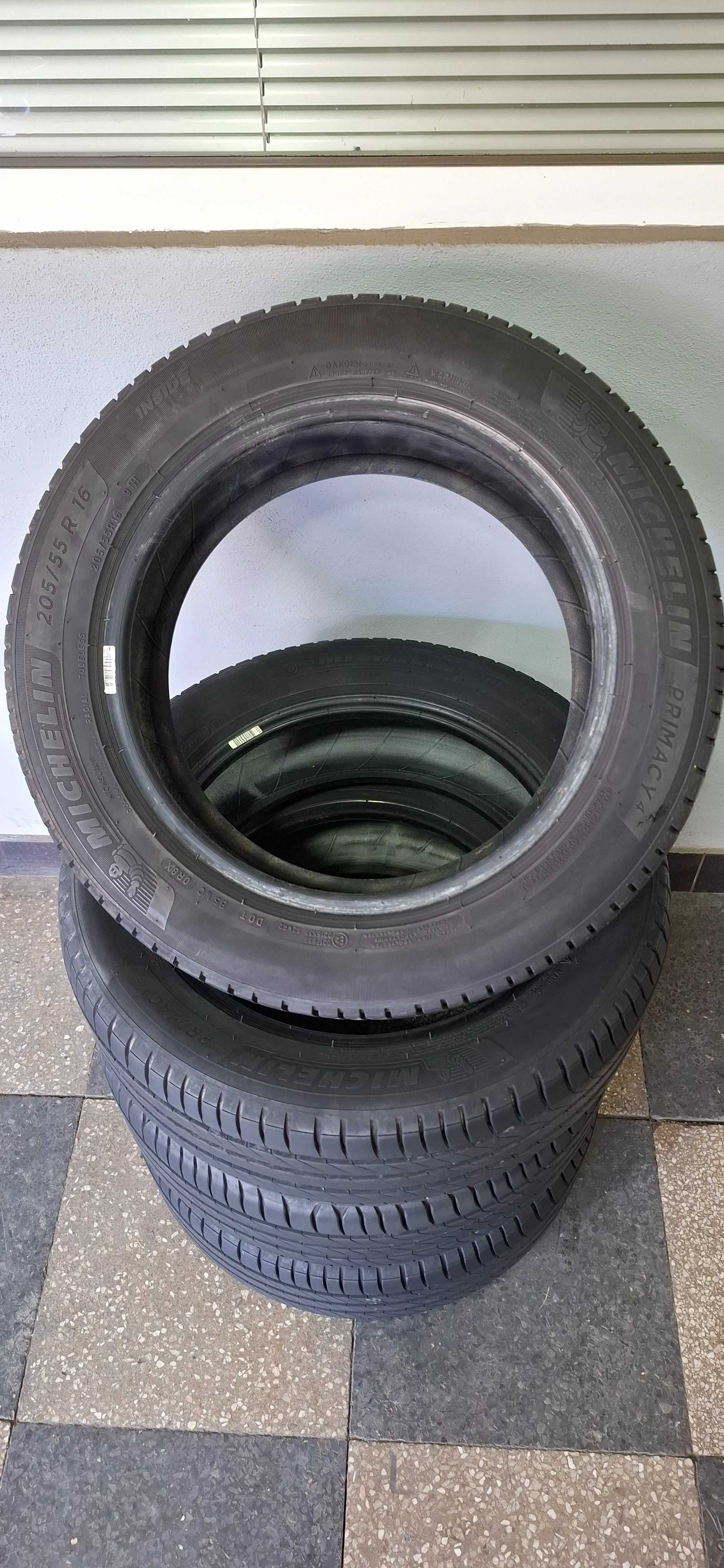 4бр. 205/55/16 Michelin 6.8mm грайфер, дот 20г. Безплатен монтаж
