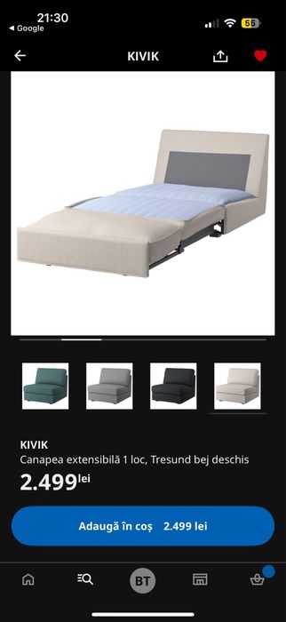 Fotoliu pat Ikea