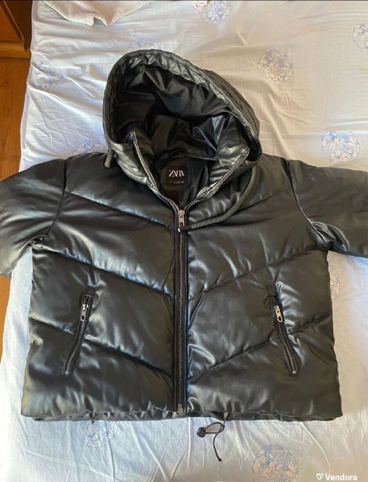 Кожено яке зара мерно