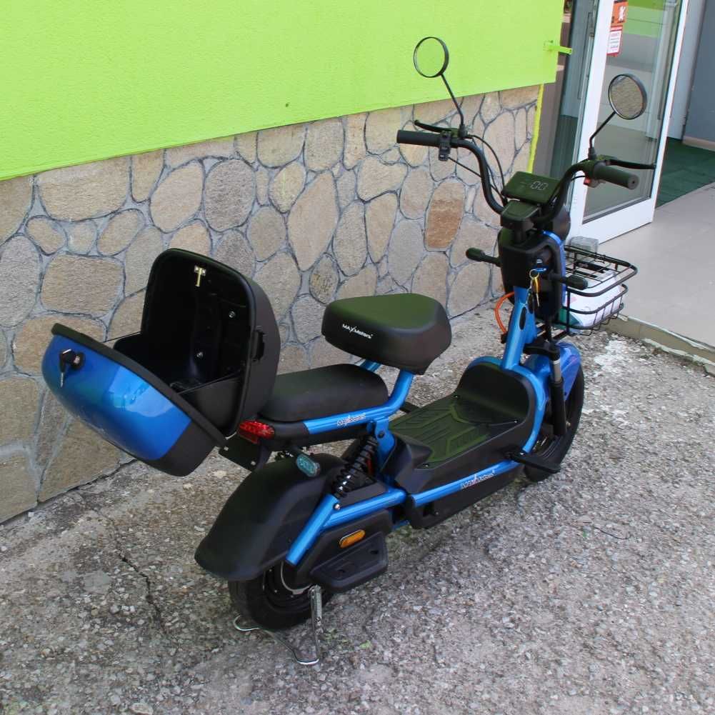 Електрически скутер с педали MaxMotors 500W/48V/15Ah – BLUE